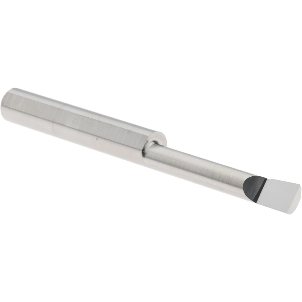 Boring Bar: 0.2000" Min Bore Dia, 1.1000" Max Bore Depth, Right Hand, 1/4" Shank Dia, Submicron Solid Carbide