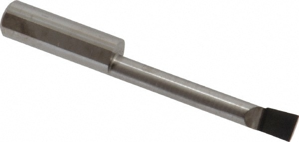 Accupro B2301500R Corner Radius Boring Bar: 0.23" Min Bore, 1-1/2" Max Depth, Right Hand Cut, Submicron Solid Carbide 