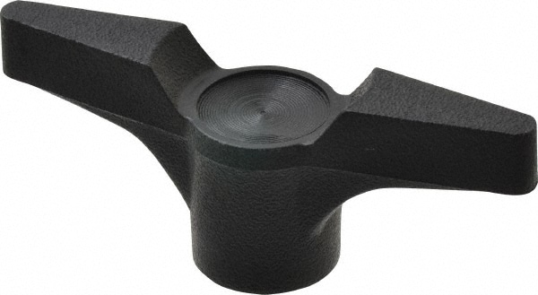 5/16-18 Hole Thread, 3" Head Length, Thermoplastic, Female Insert Bar / Wing Knob
