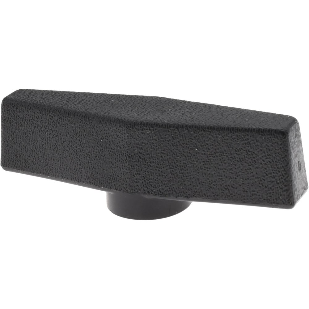 3/8-16 Hole Thread, 3-1/2" Head Length, Thermoplastic, Female Insert Bar / Wing Knob