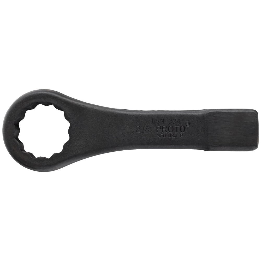 Box End Striking Wrench: 2-1/8", 12 Point, Single End