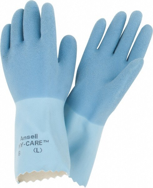 Series 62-400 General Purpose Work Gloves: Medium, Rubber-Coated Cotton