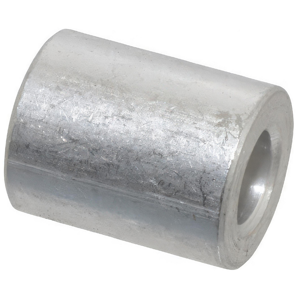 Round Circuit Board Spacer: M6 Screw, 15 mm OAL, 6.3 mm ID, 13 mm OD, Aluminum - Grade T-3, Uncoated