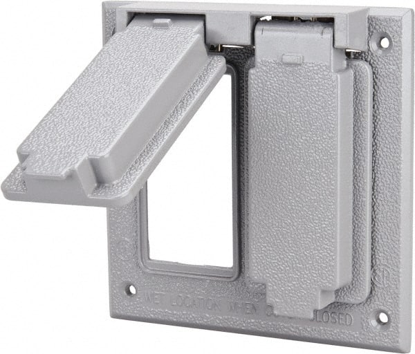 Cooper Crouse-Hinds TP7248 Weather Proof Electrical Box Cover: Aluminum 