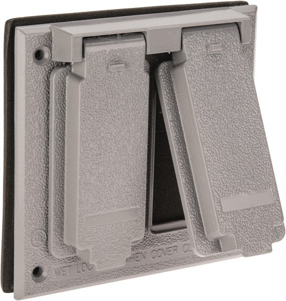 Cooper Crouse-Hinds TP7252 Weather Proof Electrical Box Cover: Aluminum 