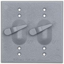 Cooper Crouse-Hinds TP7272 Weather Proof Electrical Box Cover: Aluminum 