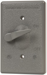 Cooper Crouse-Hinds TP7280 Extended Switch Electrical Box Cover: Aluminum 