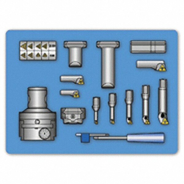 21mm Max Bore, 0.2362" Min Bore Smallest Bar, 0.866" Min Bore Largest Bar, Indexable Boring Bar Set
