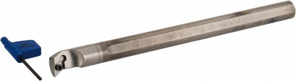 Indexable Boring Bar: E-SDUCR 8-2, 0.6290" Min Bore, Right Hand, Solid Carbide