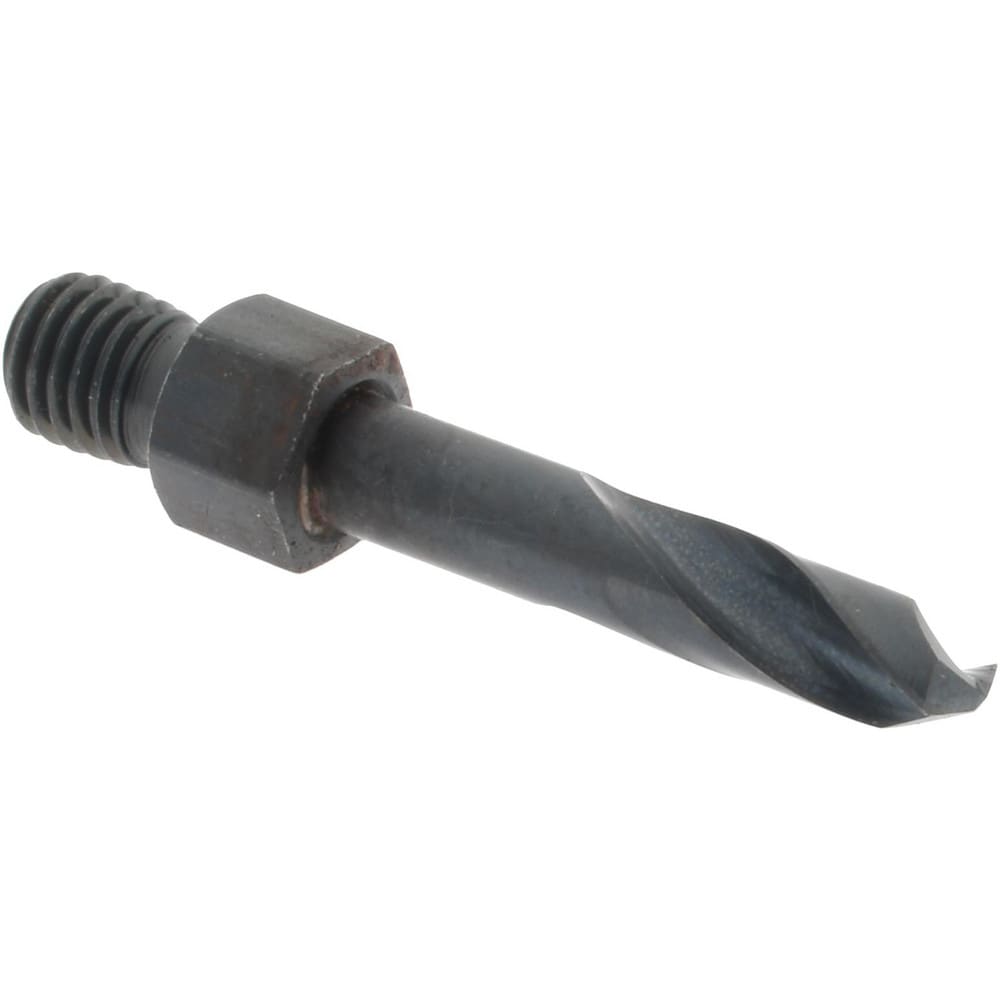 Threaded Shank Drill Bit: #10, 135 ° Point, 1/4-28 Shank, High Speed Steel