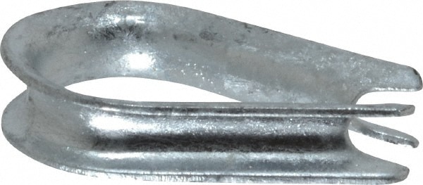 Value Collection 40410 Wire Rope Thimble Clip: 1/4" Rope Dia, Steel Image