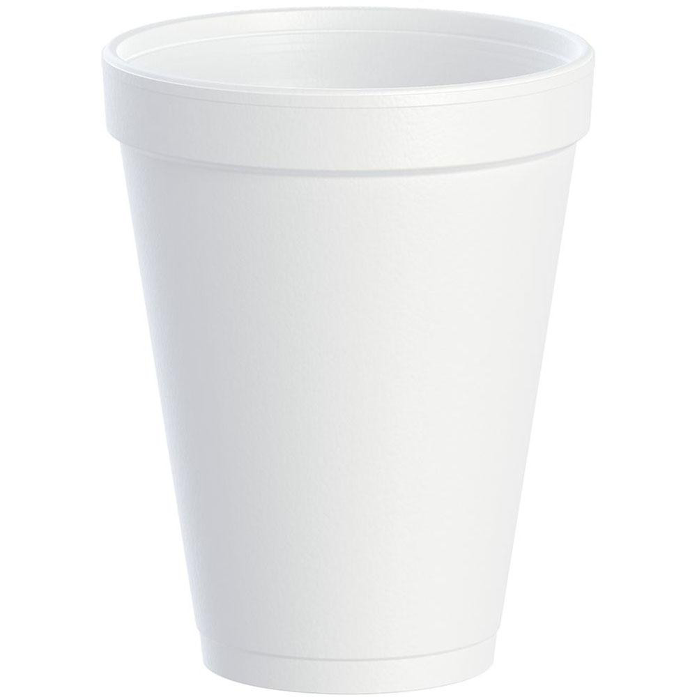Pack of (1000), Dart Foam Hot/Cold Cups, 12 oz
