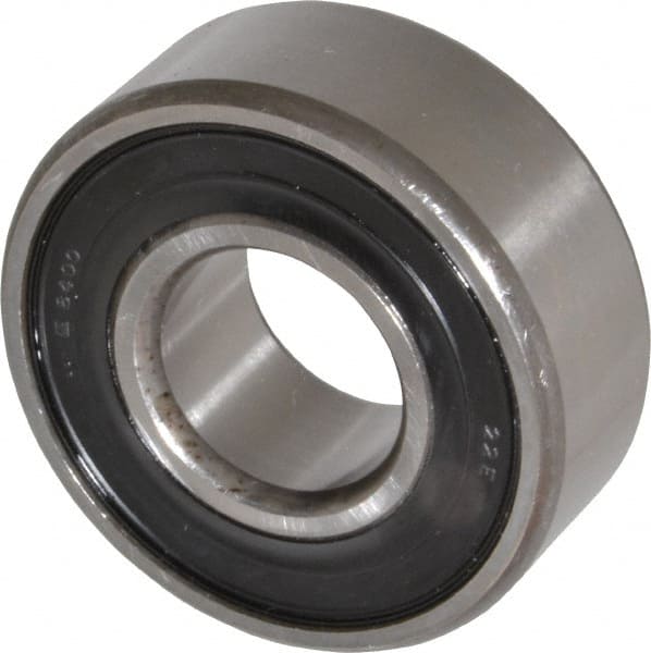 Self-Aligning Ball Bearing: 20 mm Bore Dia, 47 mm OD, 18 mm OAW, Double Seal
