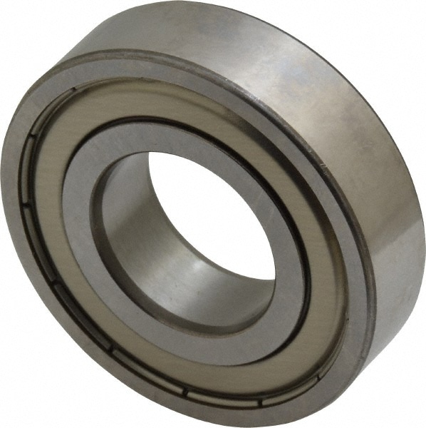 Deep Groove Ball Bearing: 0.875" Bore Dia, Double Shield