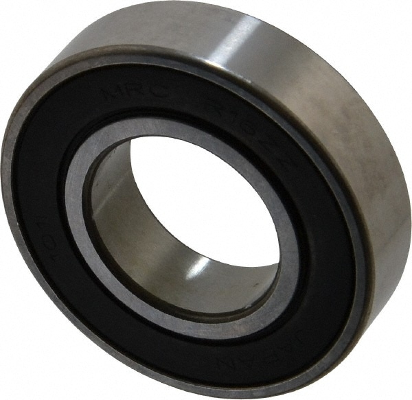 Deep Groove Ball Bearing: 1" Bore Dia, Double Seal