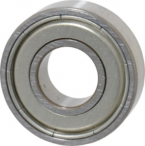 Deep Groove Ball Bearing: 0.375" Bore Dia, Double Shield