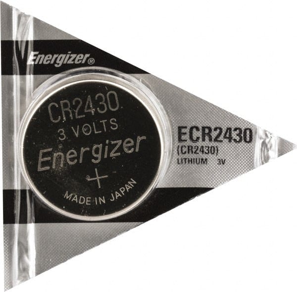 Energizer? - & Coin Cell Battery: Size CR2430, Lithium-ion - 07195340 - Industrial