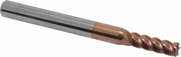 ProMax 112-01012 Square End Mill: 5/32 Dia, 1/2 LOC, 3/16 Shank Dia, 2 OAL, 5 Flutes, Solid Carbide 