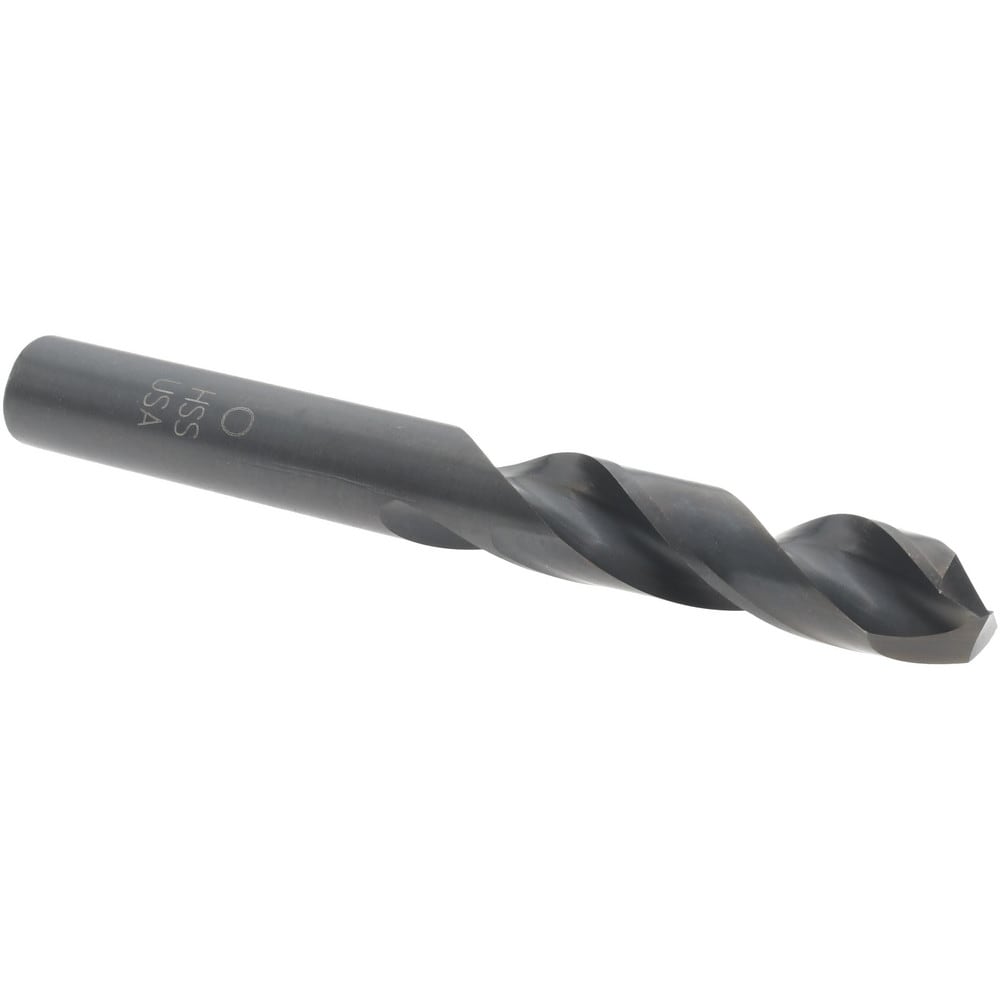 Screw Machine Length Drill Bit: Letter O, 135 deg Point, High-Speed Steel