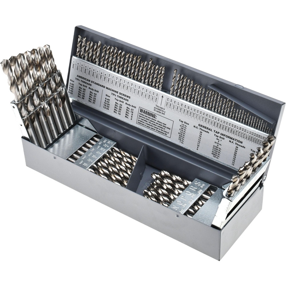 Titanium M2 High Speed Steel Drill Bit Set, 115 Piece