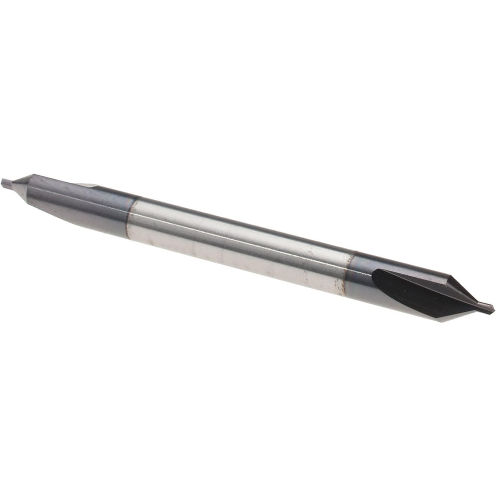Combo Drill & Countersink: #0, 1/8" Body Dia, 1180, Solid Carbide