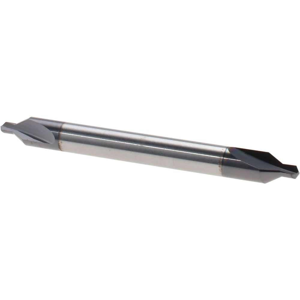Combo Drill & Countersink: #2, 3/16" Body Dia, 1180, Solid Carbide
