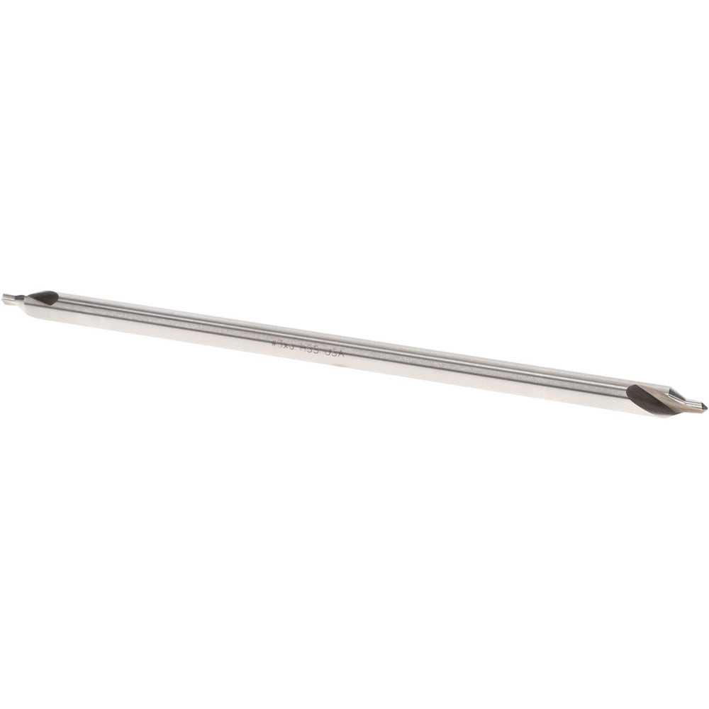 Combo Drill & Countersink: #3, 1/4" Body Dia, 1180, High Speed Steel