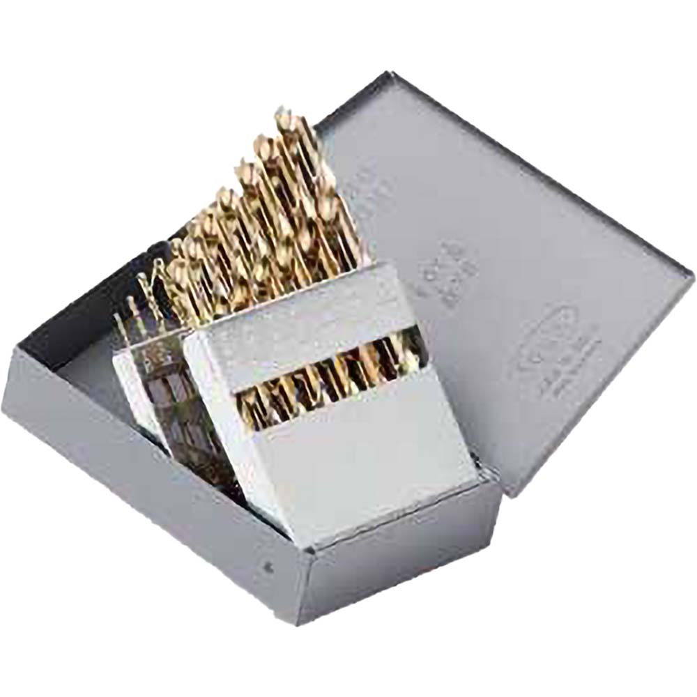Titan USA Drill Bit Sets; Drill Bit Material: Cobalt ; Drill Bit Set Type: Jobber Length Drill Bits ; Minimum Drill Bit Size (Decimal Inch): 0.0625