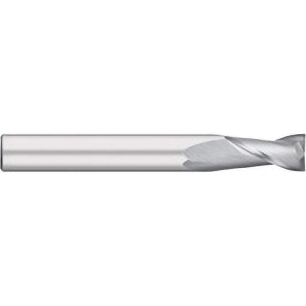 Square End Mill: 1/2" Dia, 2" LOC, 2 Flutes, Solid Carbide