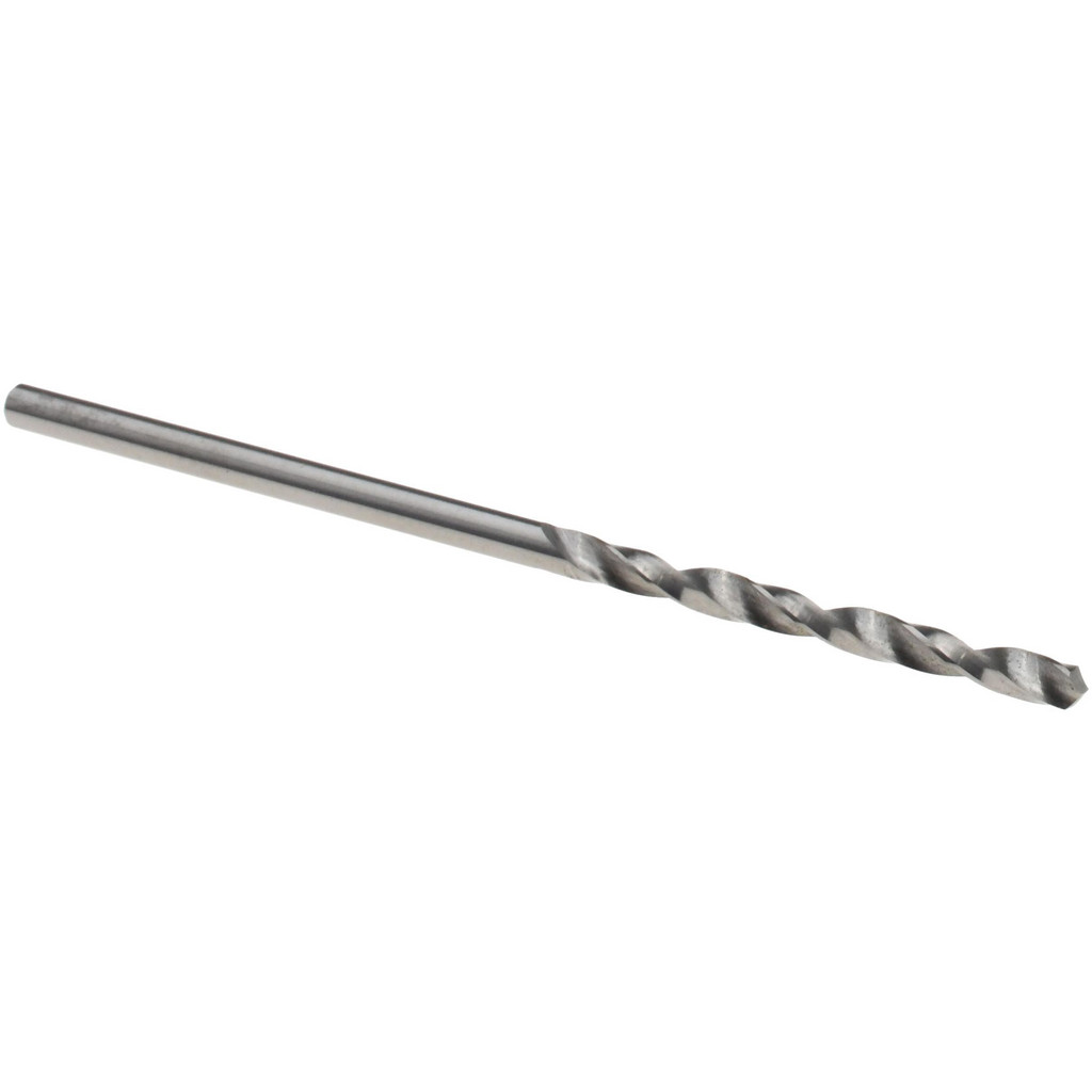 Titan USA Jobber Length Drill Bit: #50 (0.0700) Dia, 118 deg, Solid Carbide - Bright/Uncoated Finish, 1-3/4" OAL, Right Hand Cut, Regular Spiral