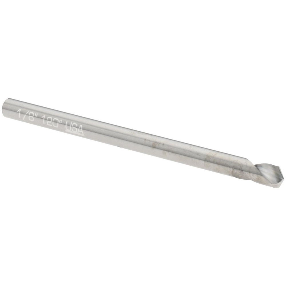 Spotting Drill: 1/8" Dia, 120 ° Point, 2" OAL, Solid Carbide