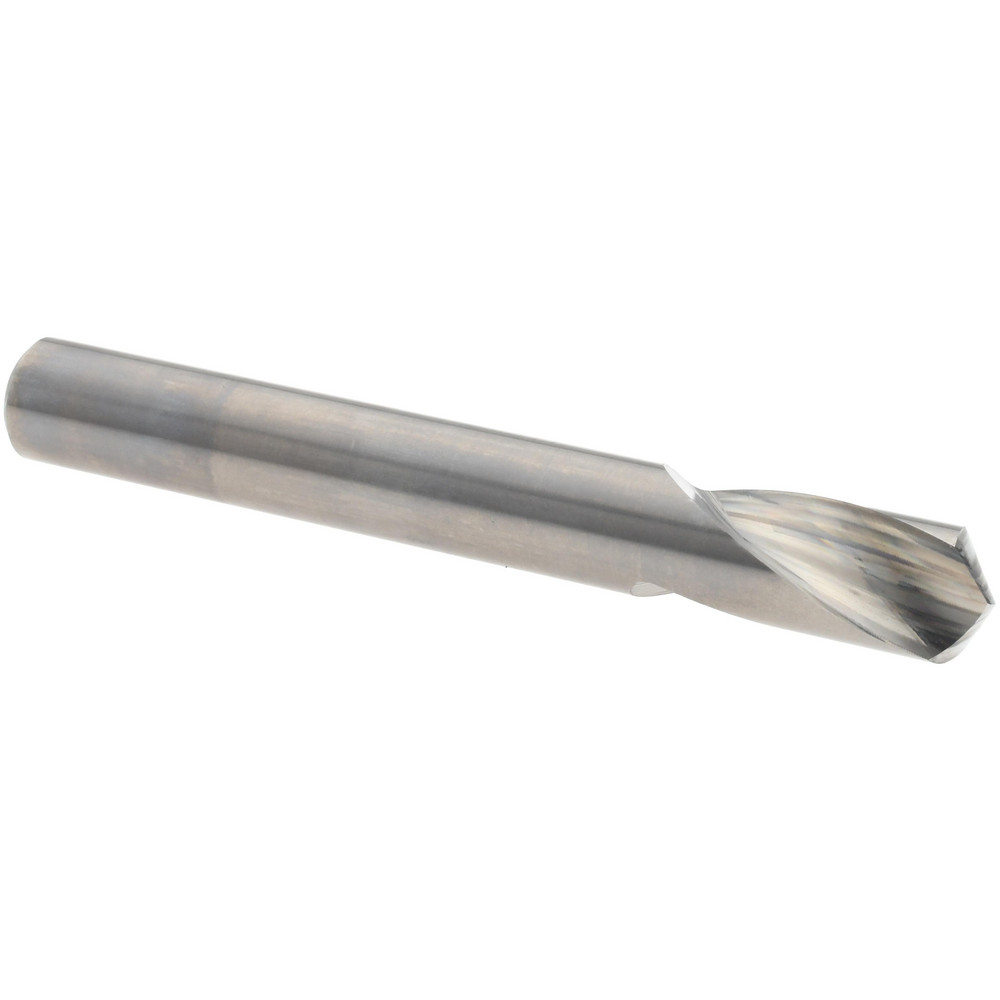 Spotting Drill: 3/8" Dia, 120 ° Point, 3" OAL, Solid Carbide