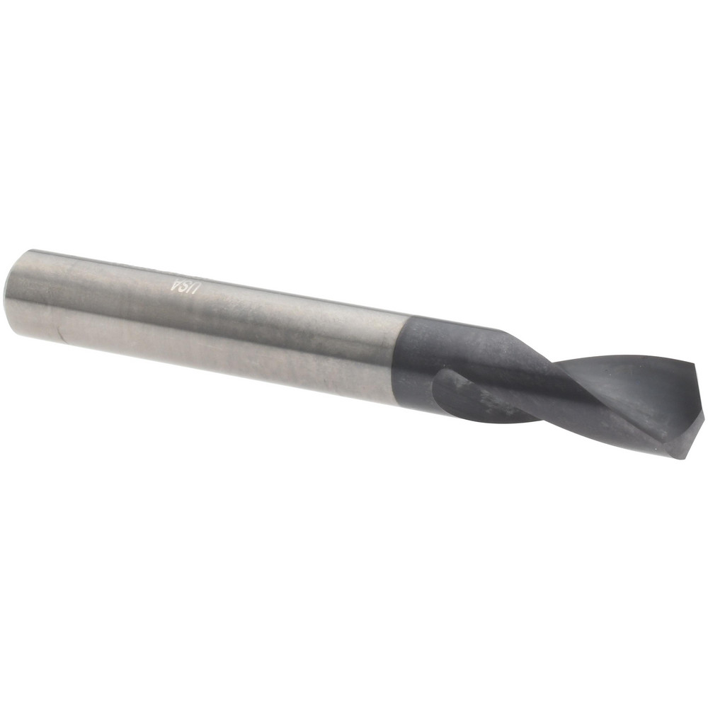 Spotting Drill: 3/8" Dia, 142 ° Point, 3" OAL, Solid Carbide