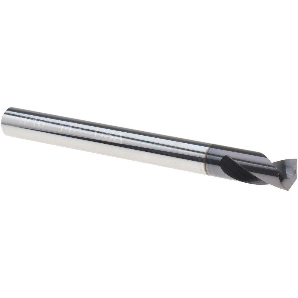 Spotting Drill: 3/16" Dia, 142 ° Point, 2" OAL, Solid Carbide