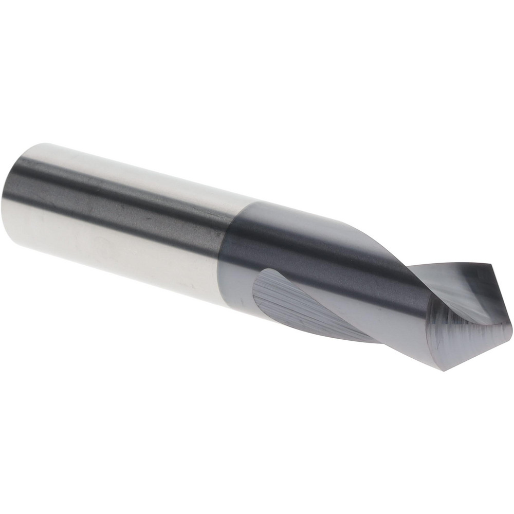 Spotting Drill: 3/4" Dia, 90 ° Point, 4" OAL, Solid Carbide