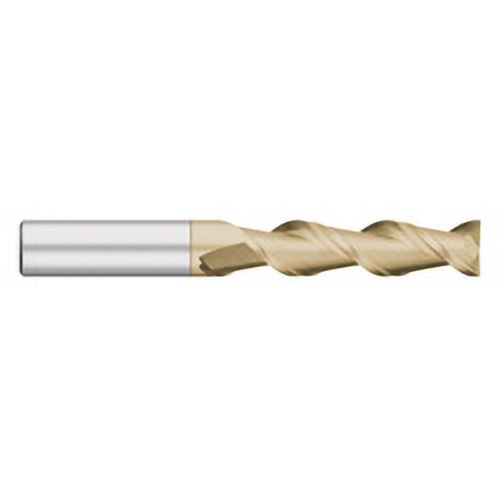 Titan USA TC63312 Square End Mill: 3/16" Dia, 2 Flutes, 3/4" LOC, Solid Carbide, 45 ° Helix 