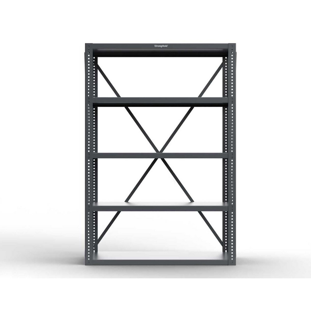 Strong Hold Steel Shelving; Shelf Type Adjustable; Adjustment Type