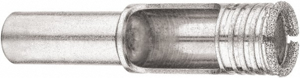 DeWALT 1-3/8", Straight Shank, Hardened Alloy Steel, Tile & Glass Drill Bit - 3" OAL, Round Shaped Cutting Bit | Part #DW5586