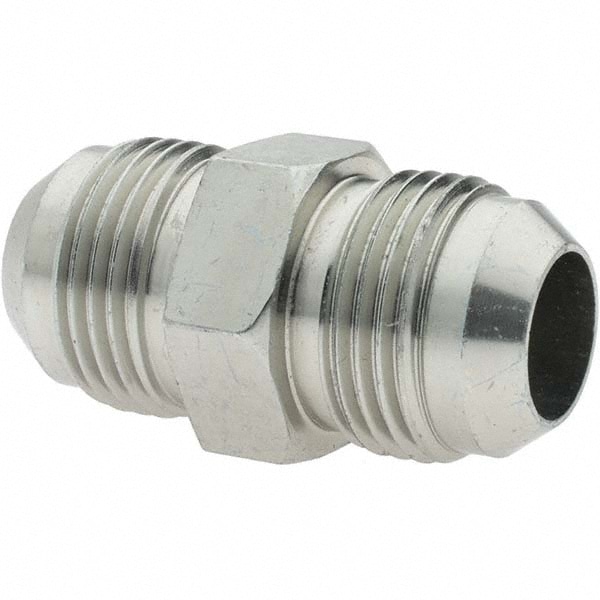 Steel Flared Tube Union: 3/4" Tube OD, 37 ° Flared Angle