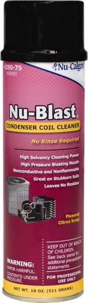 915624-9 Nu-Calgon Liquid Condenser or Evaporator Cleaner, 1 gal., Pink  Color, 1 EA