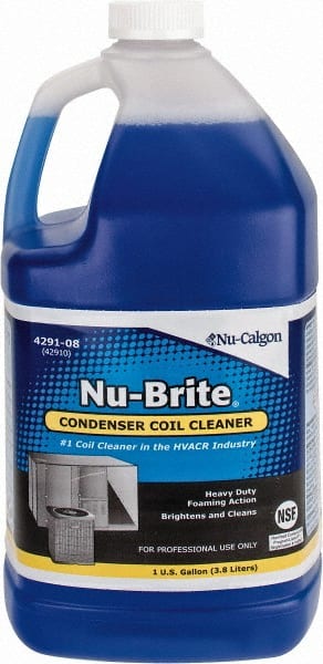 915624-9 Nu-Calgon Liquid Condenser or Evaporator Cleaner, 1 gal., Pink  Color, 1 EA