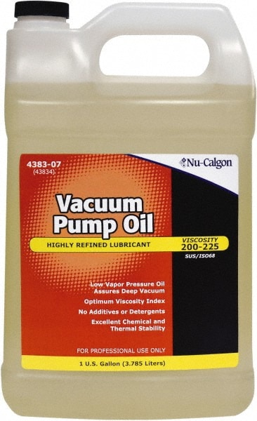 Vacuum Pump Machine Oil: ISO 46, 1 gal, Bottle