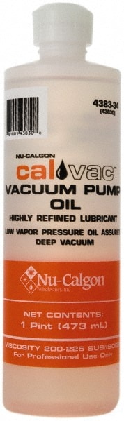 Vacuum Pump Machine Oil: 16 oz, Bottle