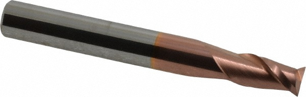12181636 Square End Mill: 0.2756 Dia, 0.4724 LOC, 2 Flutes, Solid Carbide  