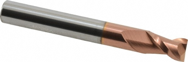 Accupro 12181648 Square End Mill: 0.315 Dia, 0.4724 LOC, 2 Flutes, Solid Carbide 