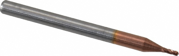 Accupro 12184716 Ball End Mill: 0.0394" Dia, 0.0787" LOC, 4 Flute, Solid Carbide Image
