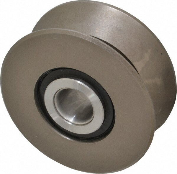 V-Groove Cam Follower: 4-1/2" Roller Dia, 1-13/16" Roller Width