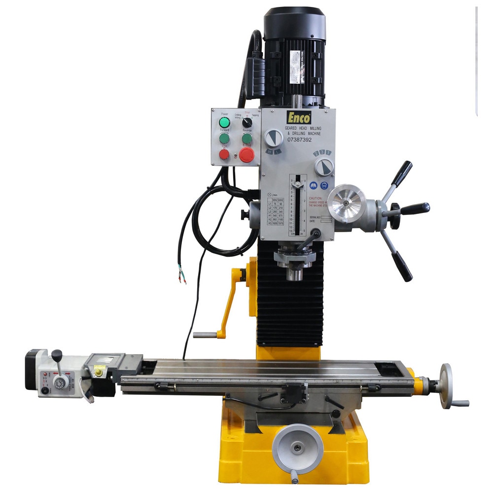 Enco - HD Benchtop Mill/Drill with Power Feed & Tapping: 10