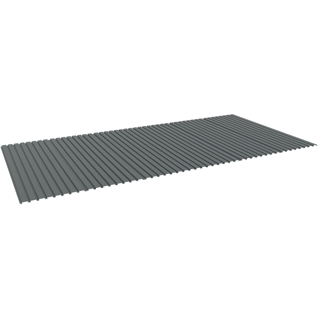 Tennsco Corrugated Decking: Use w/ Tennsco Bulk Storage Rack - Steel, 24" Deep, 19" Thick | Part #BSD-7224