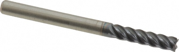 ProMax 112-00814 Square End Mill: 1/8 Dia, 1/2 LOC, 1/8 Shank Dia, 1-1/2 OAL, 5 Flutes, Solid Carbide Image